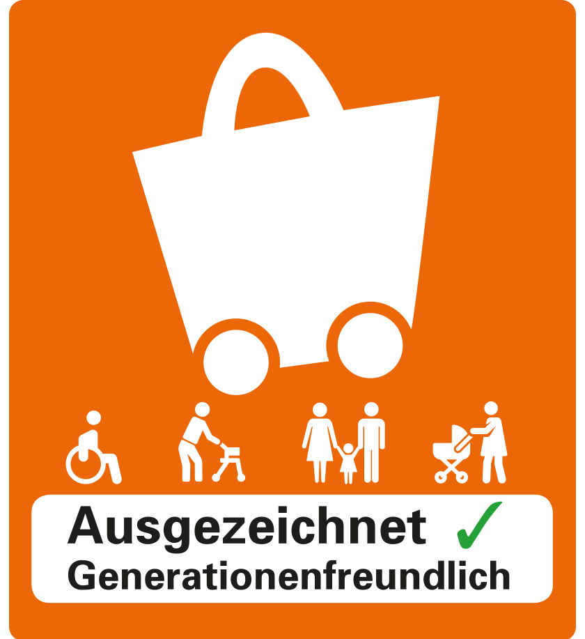 Logo Qualitätszeichen Generationenfreundliches Einkaufen